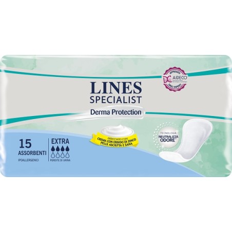 Lines Specialist Dermatologica Pannolone Sagomato Extra 15 Pezzi