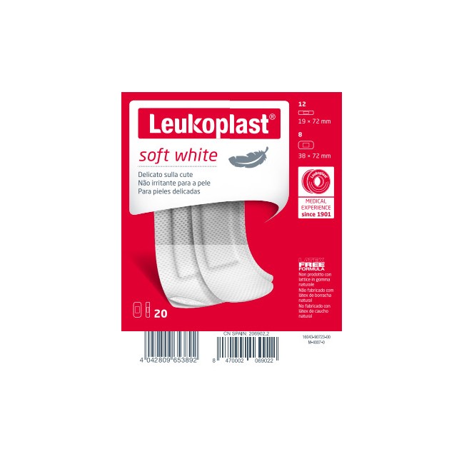 Leukoplast Soft White 20 Pezzi Assortiti Leukoplast Soft White 20 Pezzi Assortiti