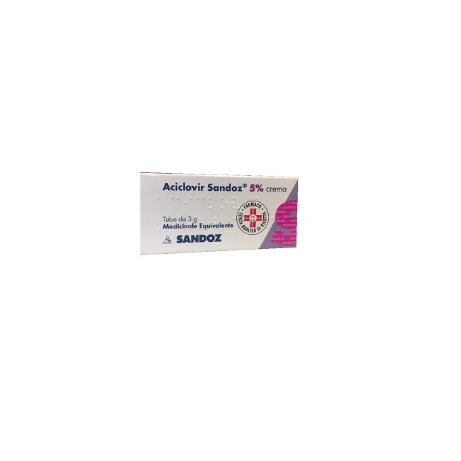 Aciclovir Crema Dermatologica 3 G 5%