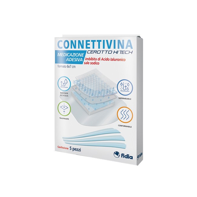 Cerotto Connettivina Hitech 6 X 7 Cm 5 Pezzi