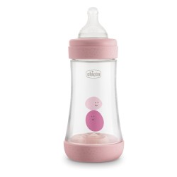 Chicco Biberon Perfect 5 Girl 240 Ml In Silicone 2 Fori