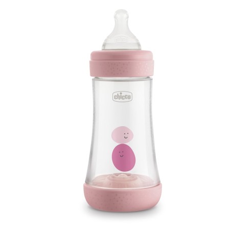 Chicco Biberon Perfect 5 Girl 240 Ml In Silicone 2 Fori Chicco Biberon Perfect 5 Girl 240 Ml In Silicone 2 Fori