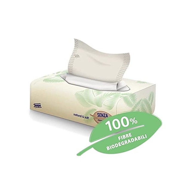 Tempo Box Fazzoletti Natural&soft 70 Pezzi Tempo Box Fazzoletti Natural&soft 70 Pezzi