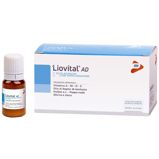 Liovital Ad 10 Flaconcini Da 10 Ml Liovital Ad 10 Flaconcini Da 10 Ml