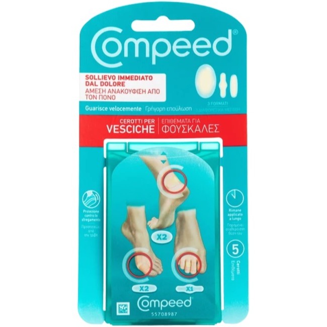 Compeed Cerotti Per Vesciche Misto 5 Pezzi Compeed Cerotti Per Vesciche Misto 5 Pezzi