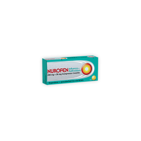 Nurofen Influenza E Raffreddore 12 Compresse Rivestite 200 Mg + 30 Mg Nurofen Influenza E Raffreddore 12 Compresse Rivestite 200 Mg + 30 Mg