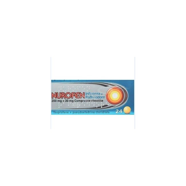 Nurofen Influenza E Raffreddore 24 Compresse Rivestite 200 Mg + 30 Mg