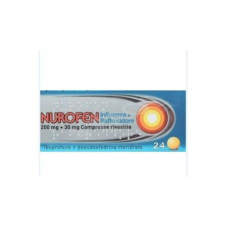 Nurofen Influenza E Raffreddore 24 Compresse Rivestite 200 Mg + 30 Mg