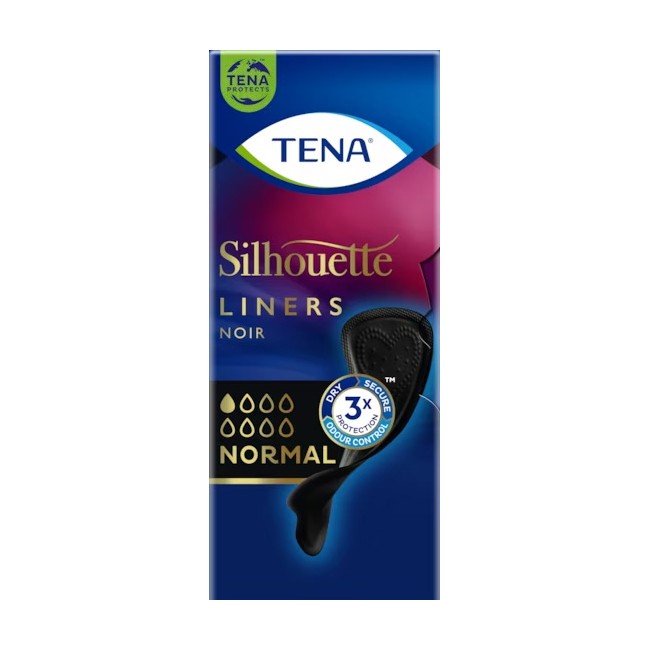 Proteggi Slip Nero Incontinenza Leggera Tena Silhouette Noir Normal 26 Pezzi