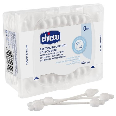 Chicco Bastoncini Cotonati 60 Pezzi