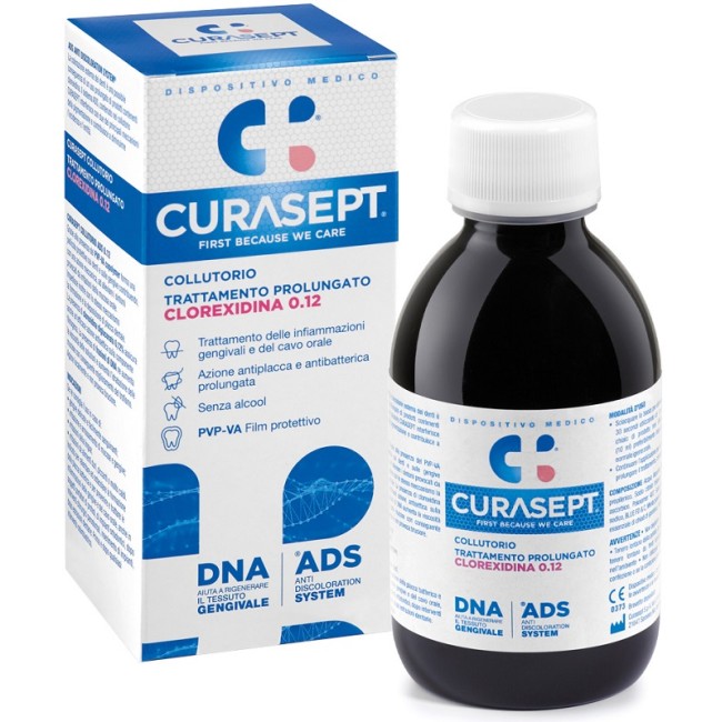 Curasept Collutorio 0,12 Ads + Dna 200 Ml Curasept Collutorio 0,12 Ads + Dna 200 Ml