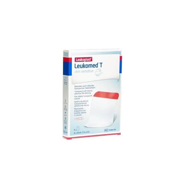 Leukomed T Skin Sensitive Medicazione Post-operatoria Trasparente Con Massa Adesiva In Silicone 8x10 Cm 5 Pezzi Leukomed T Skin Sensitive Medicazione Post-operatoria Trasparente Con Massa Adesiva In Silicone 8x10 Cm 5 Pezzi