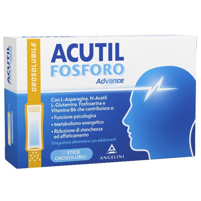 Acutil Fosforo Advance 12 Stick Orosolubili Acutil Fosforo Advance 12 Stick Orosolubili