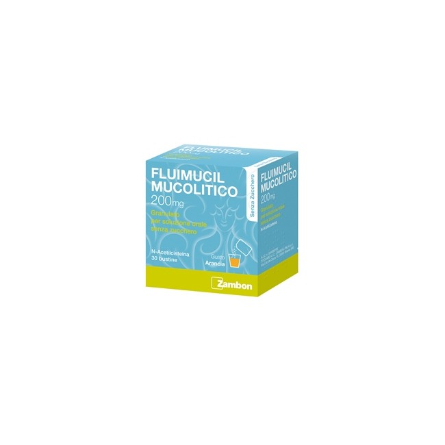 Fluimucil Mucolitico 30 Buste Granulari 200 Mg Senza Zucchero