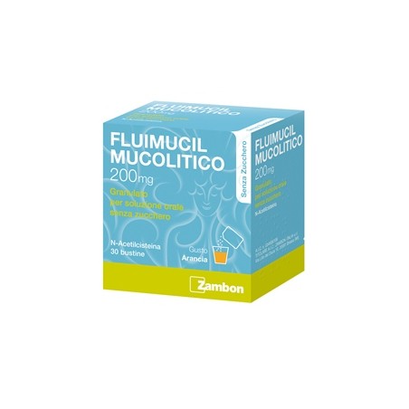 Fluimucil Mucolitico 30 Buste Granulari 200 Mg Senza Zucchero