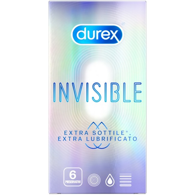 Durex Invisible Extra Lubrificato 6 Pezzi Durex Invisible Extra Lubrificato 6 Pezzi