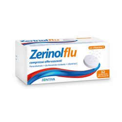 Zerinolflu 12 Compresse Effervescenti 300 Mg + 2 Mg + 250 Mg