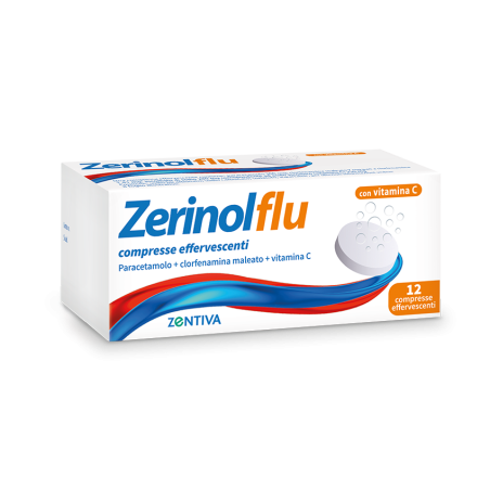 Zerinolflu 12 Compresse Effervescenti 300 Mg + 2 Mg + 250 Mg Zerinolflu 12 Compresse Effervescenti 300 Mg + 2 Mg + 250 Mg