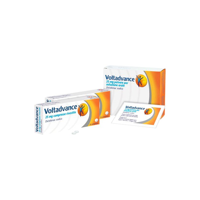 Voltadvance 10 Compresse Rivestite 25 Mg