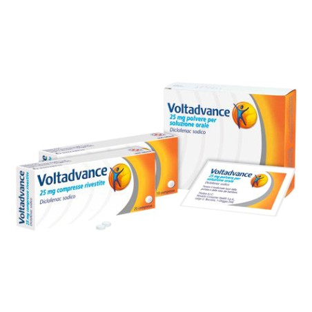 Voltadvance 10 Compresse Rivestite 25 Mg
