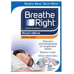 Cerotti Nasali Breathe Right Extra Forte 30 Pezzi