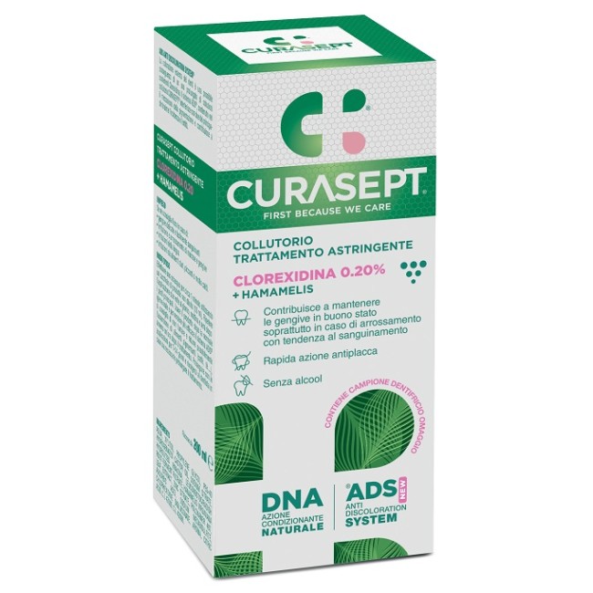 Curasept Collutorio Ads Dna Trattamento Astringente 200 Ml Curasept Collutorio Ads Dna Trattamento Astringente 200 Ml
