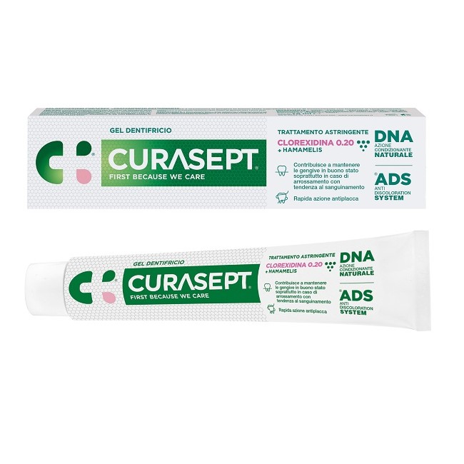 Curasept Gel Dentifricio Ads Dna Trattamento Astringente 75 Ml Curasept Gel Dentifricio Ads Dna Trattamento Astringente 75 Ml