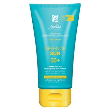 Defence Sun Crema Viso Mat Spf50+ Protezione Molto Alta 50 Ml