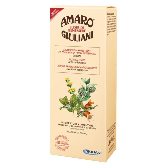 Amaro Giuliani Elisir Benessere 300 Ml Nuova Formula Amaro Giuliani Elisir Benessere 300 Ml Nuova Formula