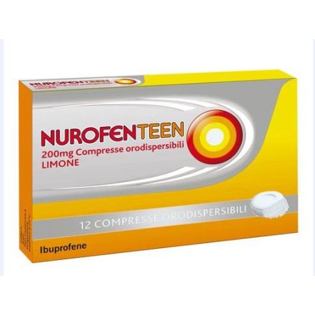 Nurofenteen 12 Compresse Orodisp 200 Mg Limone