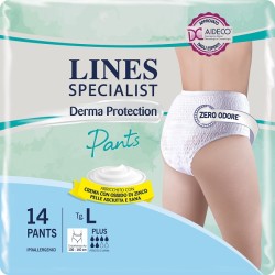 Pannolone Per Incontinenza Lines Specialist Derma Pants Plus L 14 Pezzi