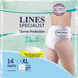Pannolone Per Incontinenza Lines Specialist Derma Pants Plus Xl 14 Pezzi