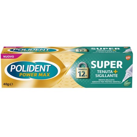 Polident Super Tenuta+sigillante Menta Delicata Adesivo Protesi Dentale 40 G