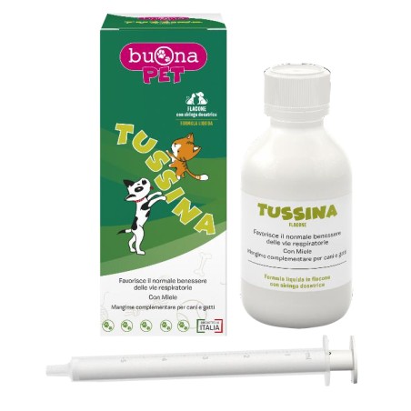 Tussina Flacone Cani E Gatti Con Siringa Dosatrice 100 G Buonapet Tussina Flacone Cani E Gatti Con Siringa Dosatrice 100 G Buonapet