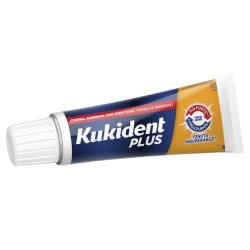 Kukident Plus Doppia Azione Crema Adesiva Dentiere 40 G
