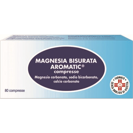 Magnesia Bisurata Aromatic 80 Pastiglie
