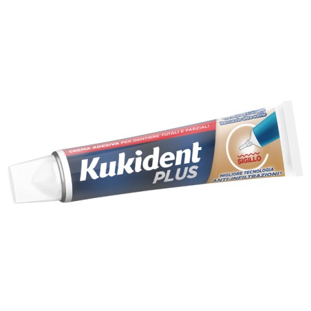 Kukident Plus Barriera Anti-cibo Neutro Crema Adesiva Dentiere 40 G