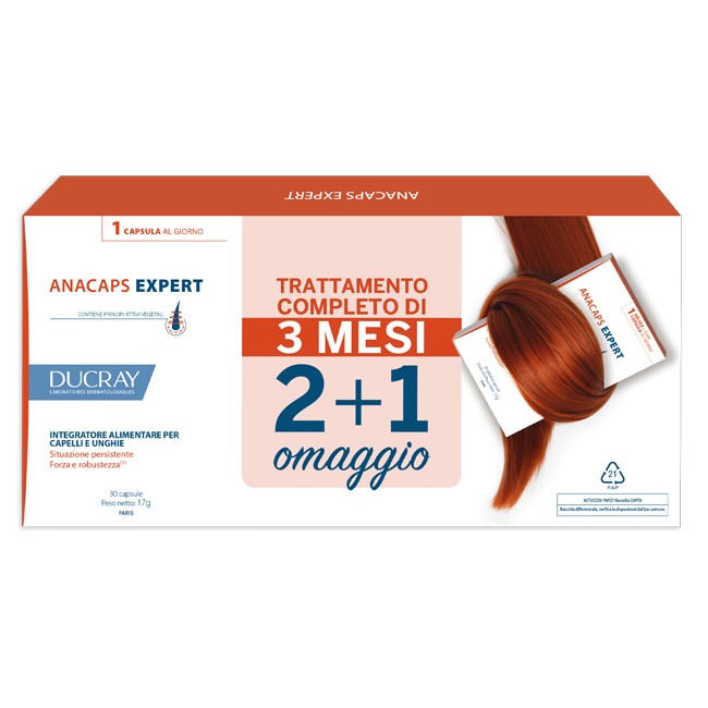 Ducray Anacaps Expert Capelli E Unghie 3 X 30 Capsule Ducray Anacaps Expert Capelli E Unghie 3 X 30 Capsule