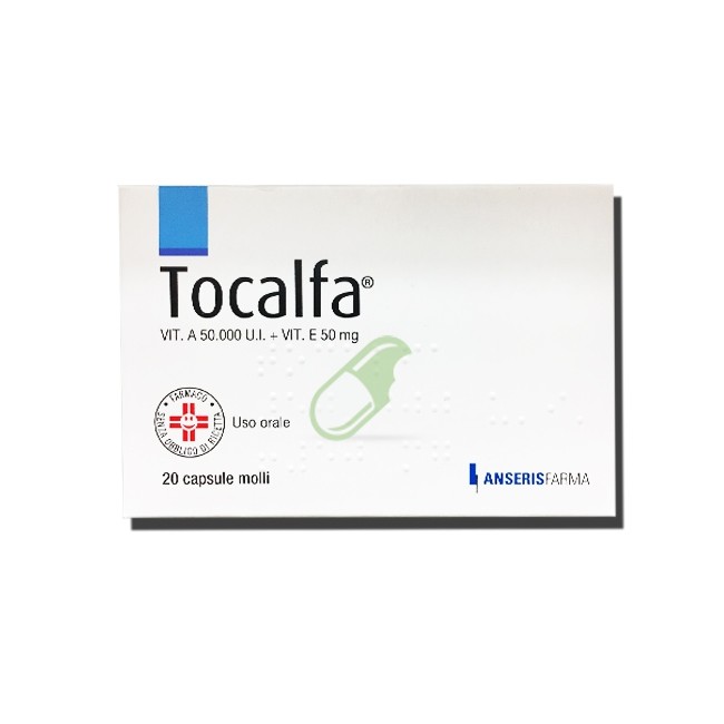 Tocalfa 20 Capsule Molli 50.000 Ui+ 50 Mg Tocalfa 20 Capsule Molli 50.000 Ui+ 50 Mg
