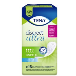 Pannolone Sagomato Tena Discreet Ultra Normal 16 Pezzi