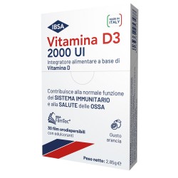 Vitamina D3 Ibsa 2000 Ui 30 Film Orodispersibili