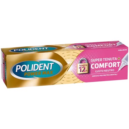 Crema Adesiva Protesi Dentali Polident Power Max Super Tenuta+comfort 40 G