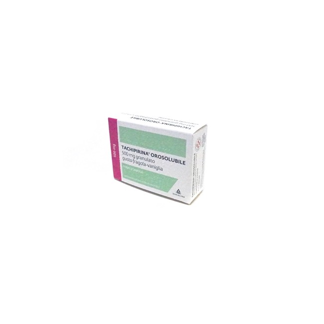 Tachipirina Orosolubile 12 Buste Granulari 500 Mg Gusto Fragola E Vaniglia