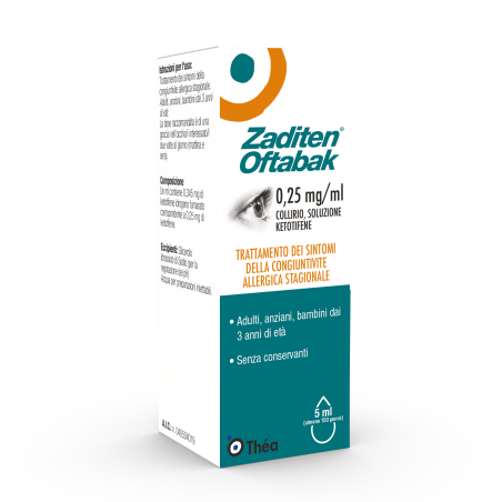 Zabak Collirio 5 Ml 0,25 Mg/ml