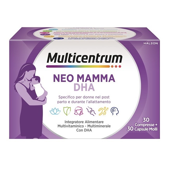 Multicentrum Neo Mamma Dha 30 Compresse + 30 Capsule Molli Multicentrum Neo Mamma Dha 30 Compresse + 30 Capsule Molli