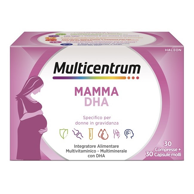 Multicentrum Mamma Dha 30 Compresse + 30 Capsule Multicentrum Mamma Dha 30 Compresse + 30 Capsule