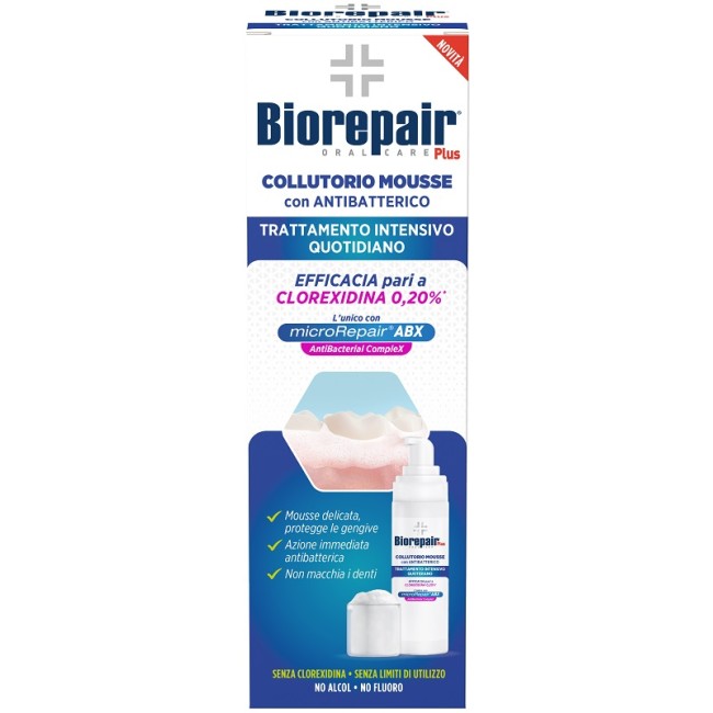Biorepair Plus Collutorio Mousse Antibatterico 200 Ml Biorepair Plus Collutorio Mousse Antibatterico 200 Ml