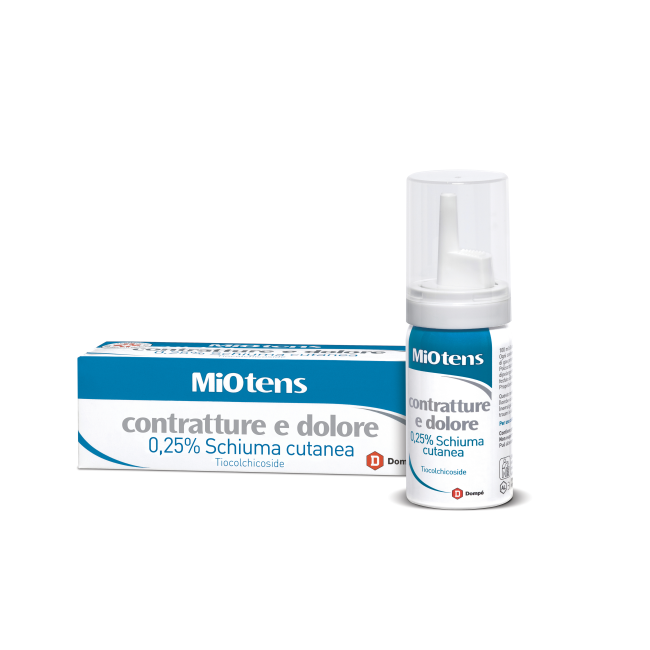 Miotens Contratture E Dolore Schiuma Cutanea 30 Ml 0,25% Miotens Contratture E Dolore Schiuma Cutanea 30 Ml 0,25%