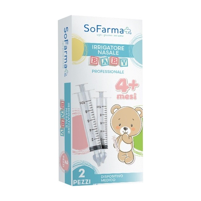 Irrigatore Nasale Baby 2 Pezzi Sofarmapiu' Irrigatore Nasale Baby 2 Pezzi Sofarmapiu'