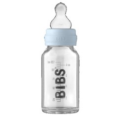 Bibs Biberon Plastic Silicone 150ml Baby Blu Flusso Lento
